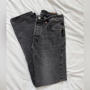 Levi's women Dark Gray Straight Jeans